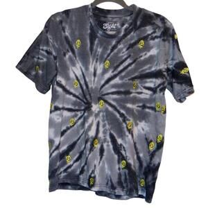 Eighty Eight Brand Tie-Dye Melting Smilies T-Shirt - Small